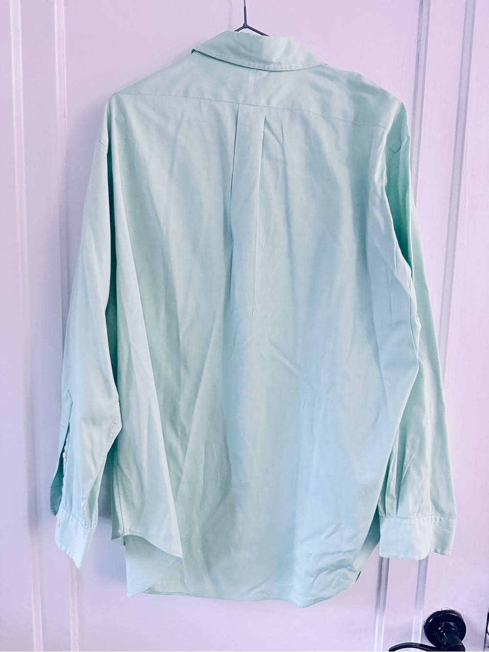 Ralph Lauren Mint Green Classic Button-Down Dress Shirt Cotton  XL P2P 25.5 in - Picture 2 of 5